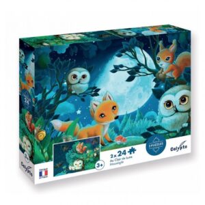 Puzzles Animales Nocturnos 24 piezas