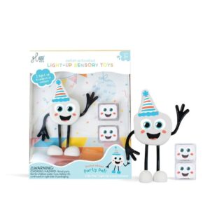 Juego luminoso de agua Party y dos cubos para recargarlo y que se ilumine bajo el agua