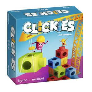 clickies juego de mesa de atención, destreza y creatividad